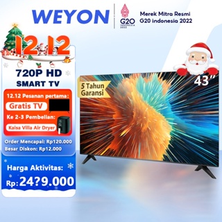 WEYON TV LED 43inch smart tv digital Full HD Televisi (W43A)