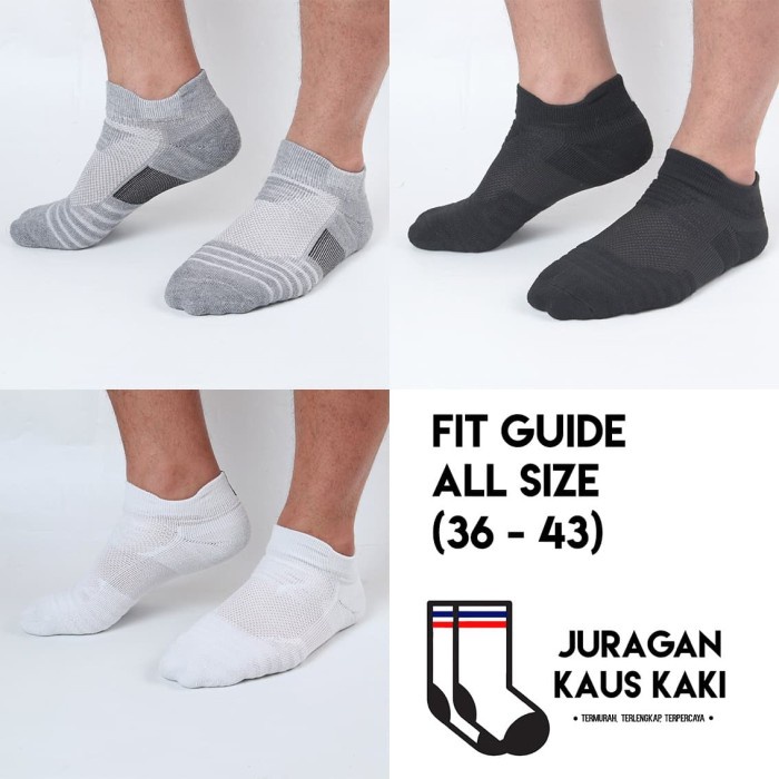 KAOS KAKI PENDEK OLAHRAGA BASKET FITNESS GYM PERFORMANCE SOCKS / KAOS KAKI PENDEK OLAHRAGA BASKET