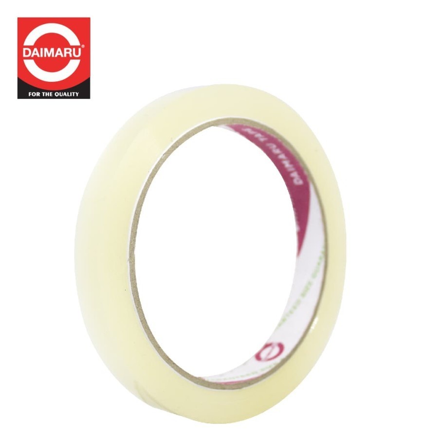 

Selotip Bening Daimaru 12 mm Zx 72 Yard/ lakban bening Daimaru 12 mm x 72 yard