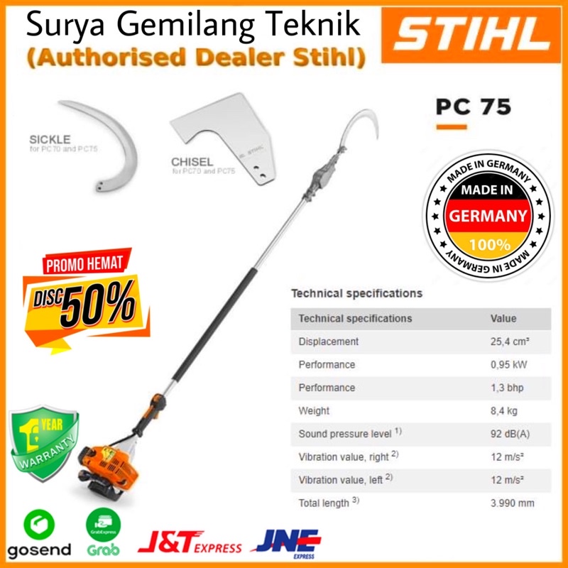 Mesin Potong Sawit Palm Cutter PC 70 Chisel Mesin Dodos Sawit STIHL PC70 Alat Panen Sawit