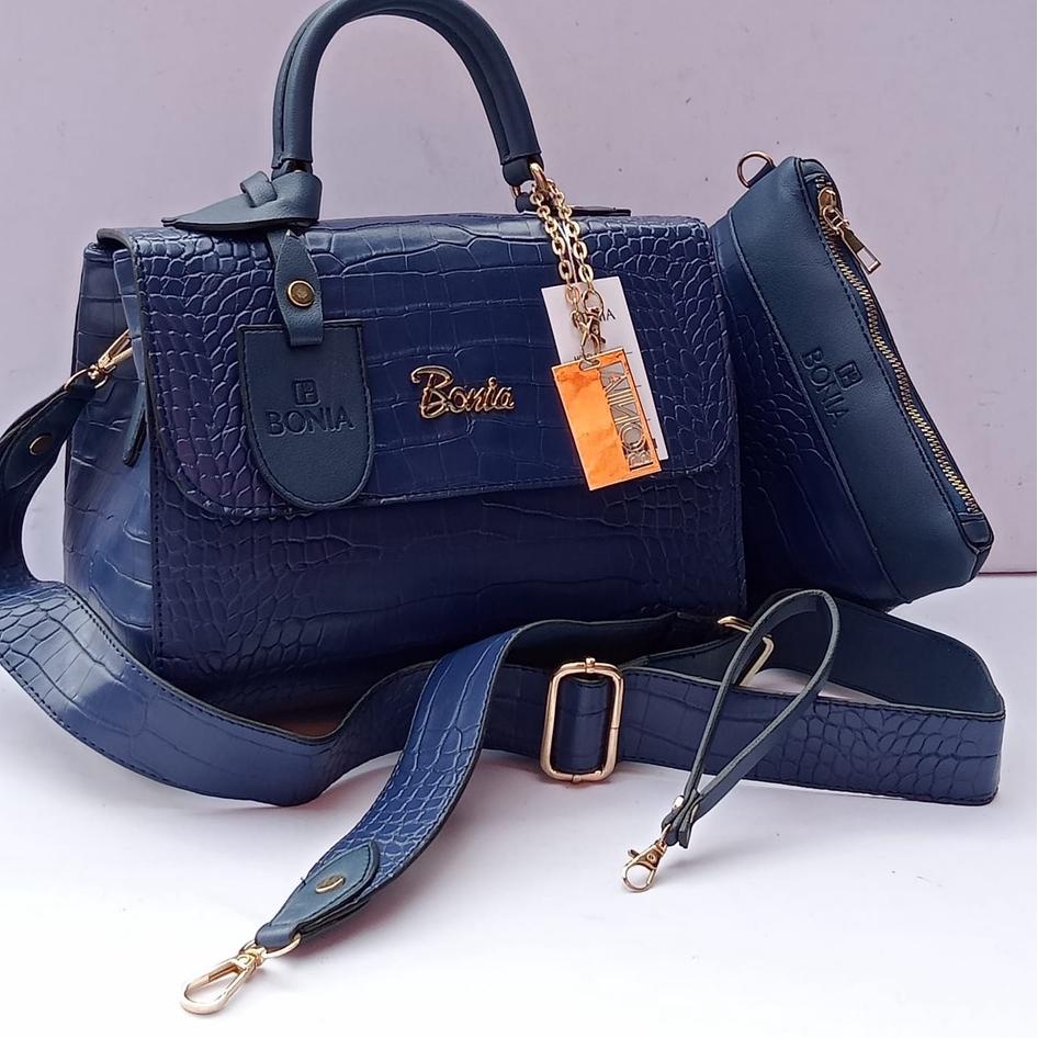 ZZXD-74 Tas wanita BONIA CLUNY CROCO 2 SET hand bag tas Selempang wanita [234]