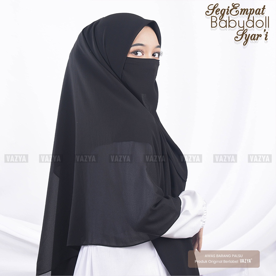 Segiempat Syari Babydoll + Cadar 130x130cm