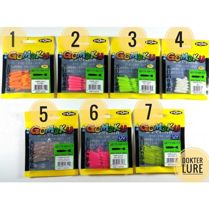 [Bayar DiTempat] LURE STORM GOMOKU SOFT BULKY RING (umpan,mancing,rapala,casting)