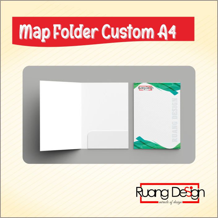 

Map Folder A4 kostum Laminasi Doff/Glossy