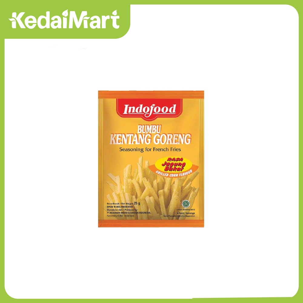 

Indofood Bumbu Kentang Rasa Jagung 25 Gram