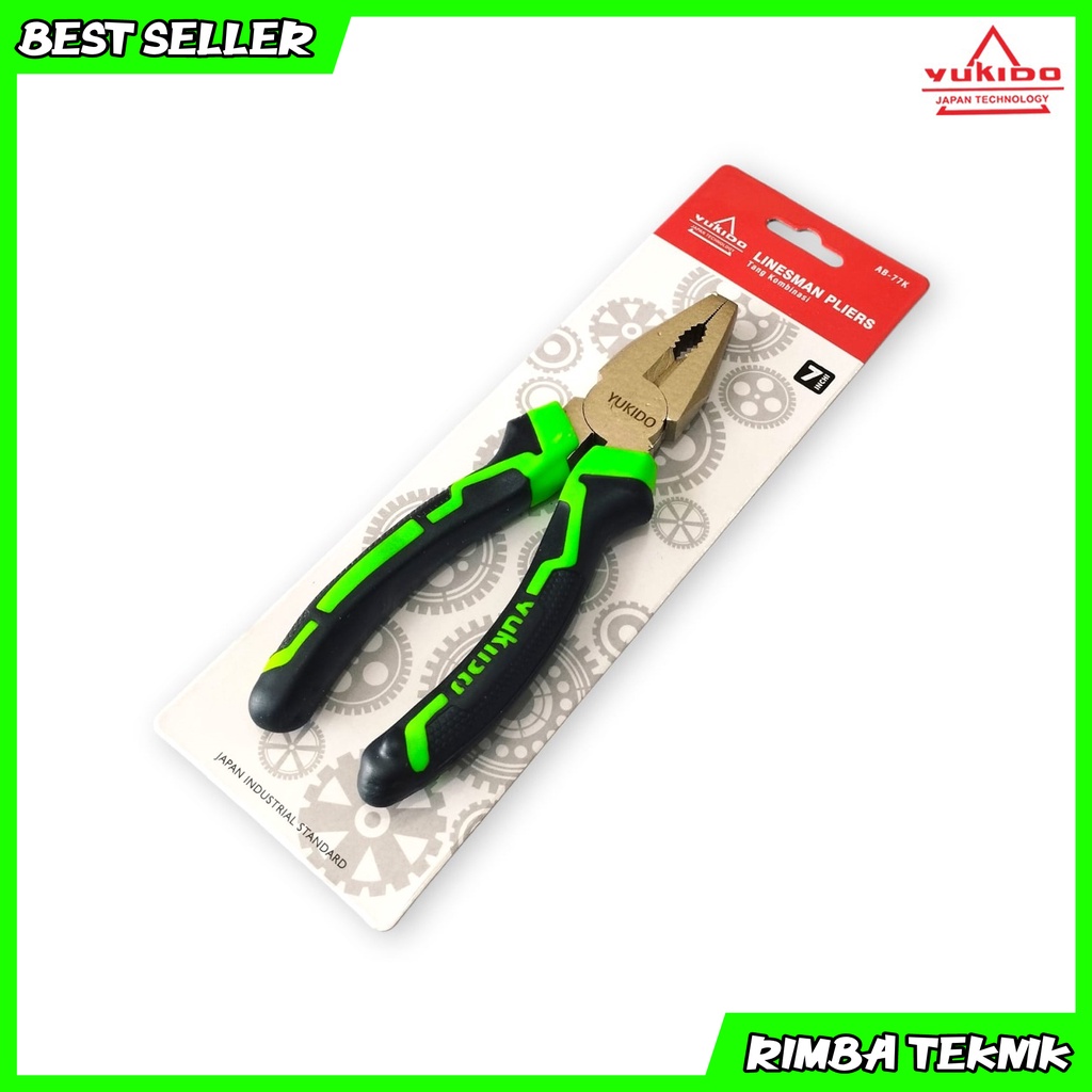 YUKIDO tang kombinasi 7 in linesman pliers AB-77K