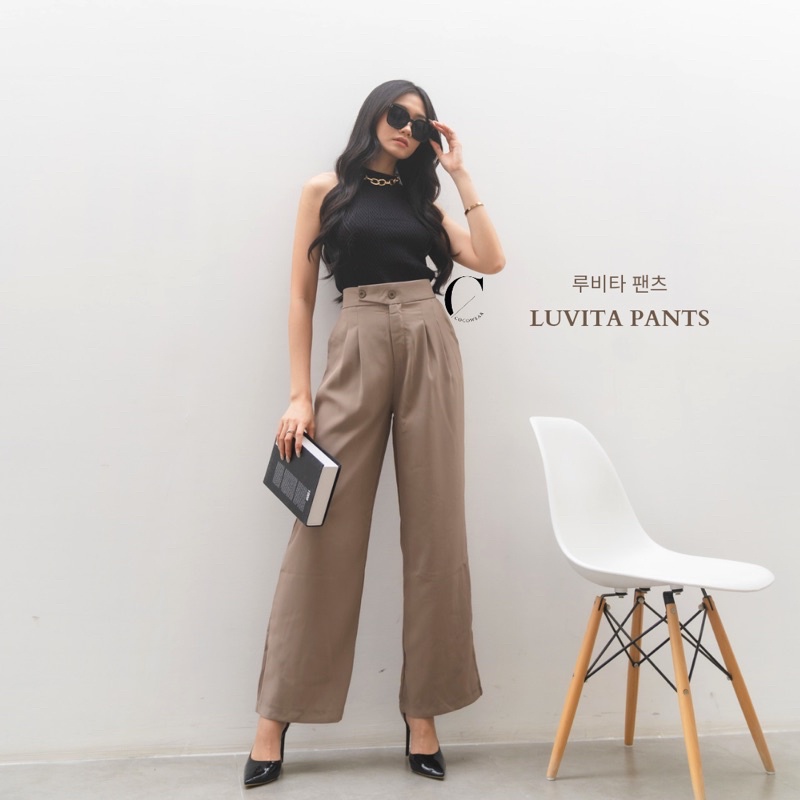 LUVITA PANTS - CELANA KULOT WANITA PREMIUM