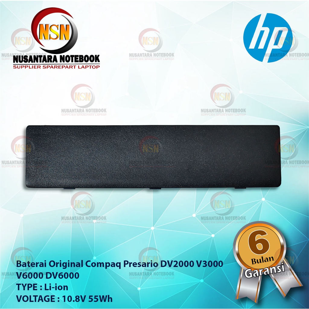 Baterai Original Hp Compaq Presario V3000 V6000 DV2000 DV6000