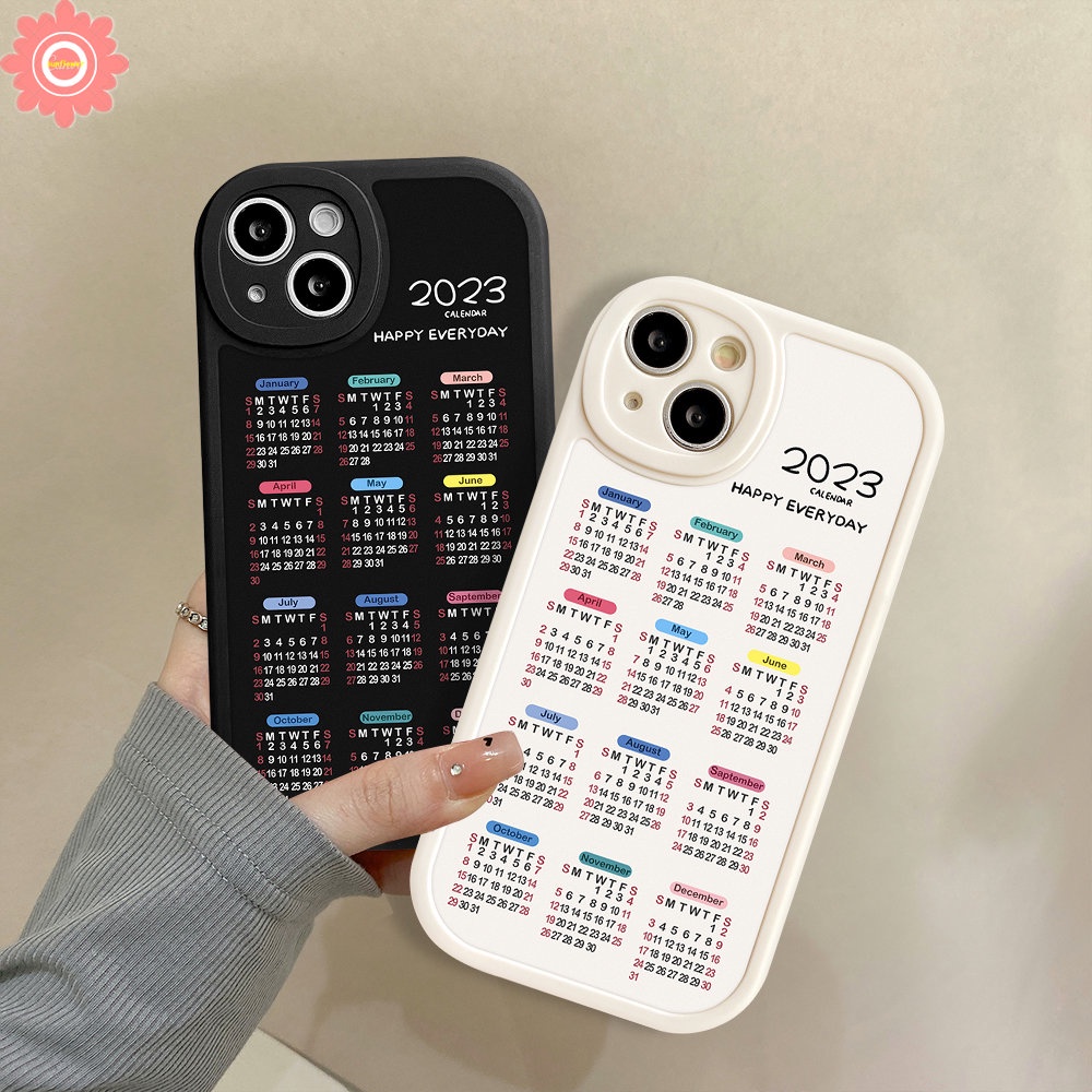 Couple Case 2023 Calendar OPPO A17 A15 A95 A5s A54 A96 A74 A94 A76 A55 A57 A77 A16 A77s A12 A9 A5 A16K A3S A16E A1K A36 A31 A7 A53 A92 Reno 5Z 8 7 7Z 5F 6 4 A15s Soft Tpu Cover