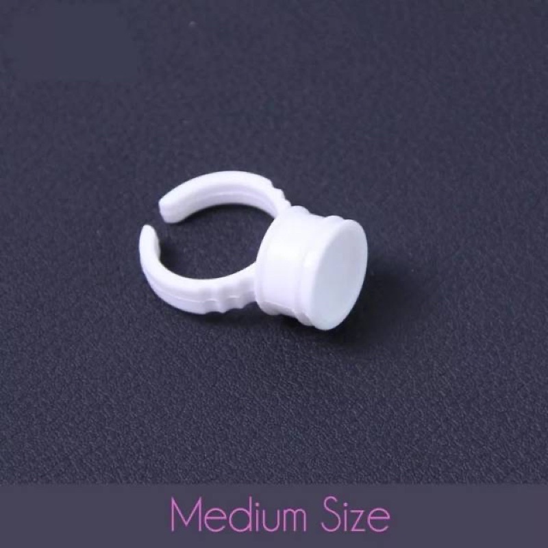 Glue ring 100 pcs 50 pcs . Tempat lem untuk eyelash extensions paling murah PROMO