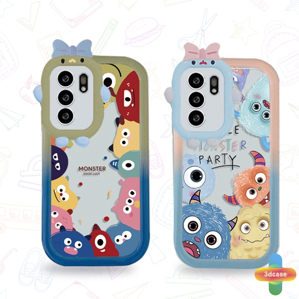 Soft Case Motif Monster 3D Untuk OPPO A5S A57 A3S A76 A96 A16 A95 A55 A77S A15 A56 A54 A7 A5 A9 A31 A53 A33 2020 A12 A1K A16E A16K A54S Reno 5 Lite 5F A74 A15S A52 A11K A92 A35 A11 A93 A32 A72 A94 A53S F19 F17 21 PRO A16S A77 A57S A57E