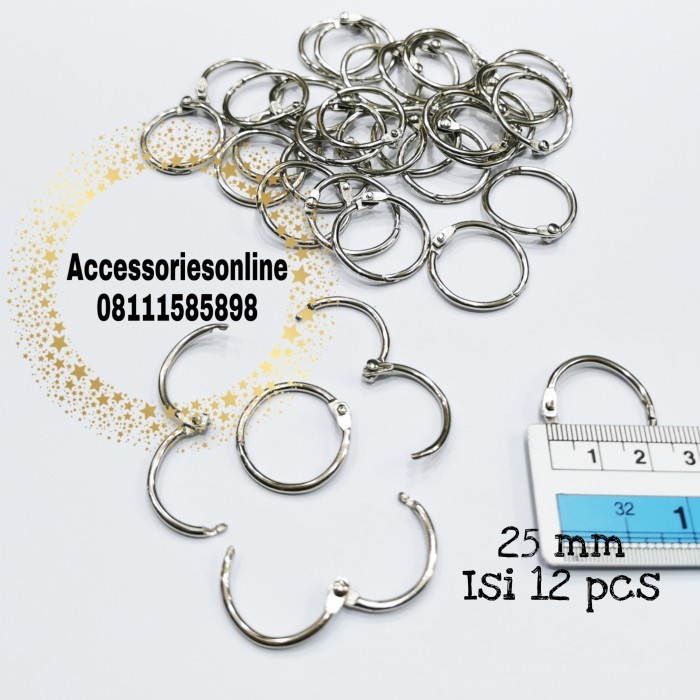 

RING MENU/RING BUKU/RING BUKA TUTUP/RING BINDER 25 MM - 12 PCS