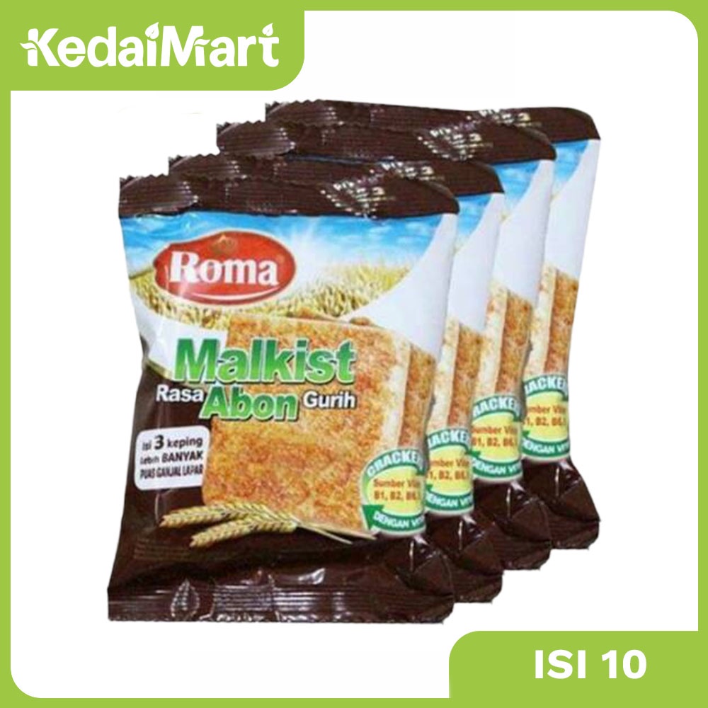 

Roma Malkist Abon Renceng Isi 10 x 27 Gram