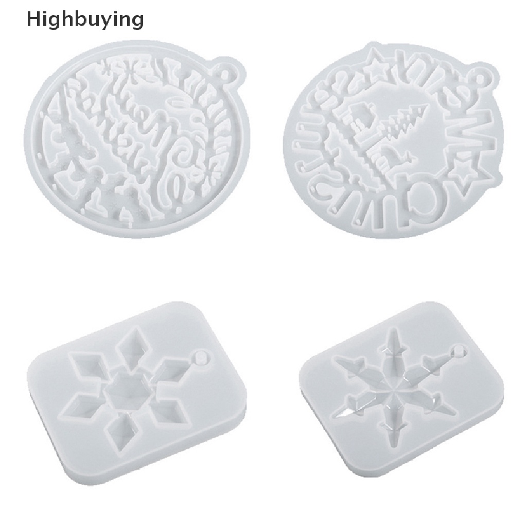 Hbid Natal Cetakan Silikon Lonceng Angin Cetakan Snowflake Pendant Mold Making Tools DIY Resin Epoxy Casg Mold Home Handmade Dekorasi Ornamen Glory