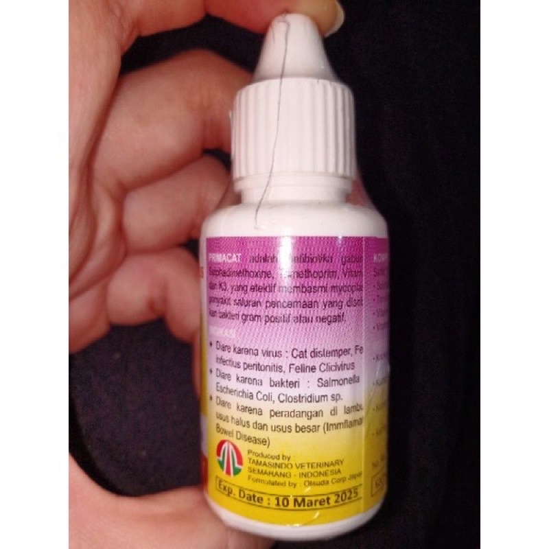 {Bisa kirim instant COD Medan Termurah}PRIMA CAT DROP OBAT DIARE &amp; MENCRET PADA PENCERNAAN KUCING 30 ML