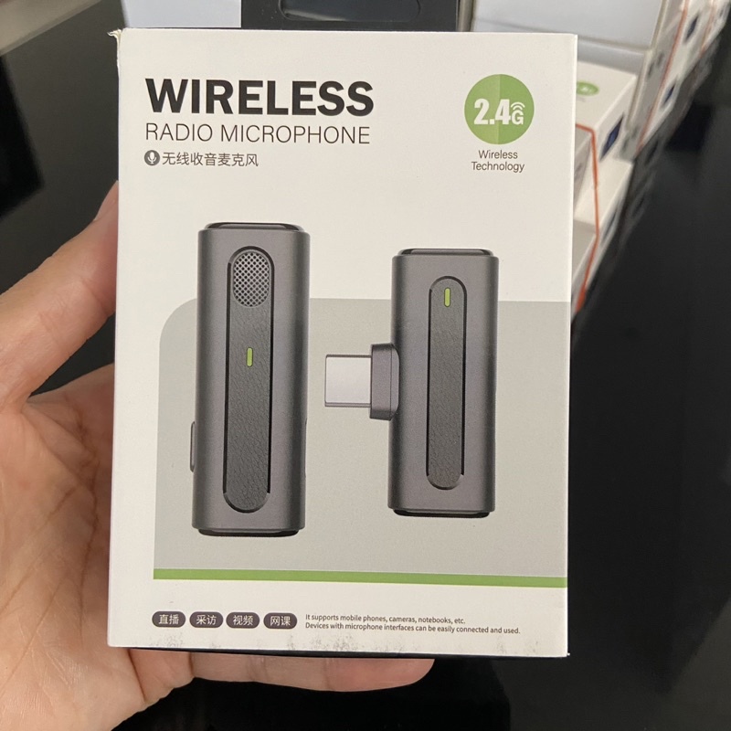 microphone wireless clip on iphone ipad lightning-M9