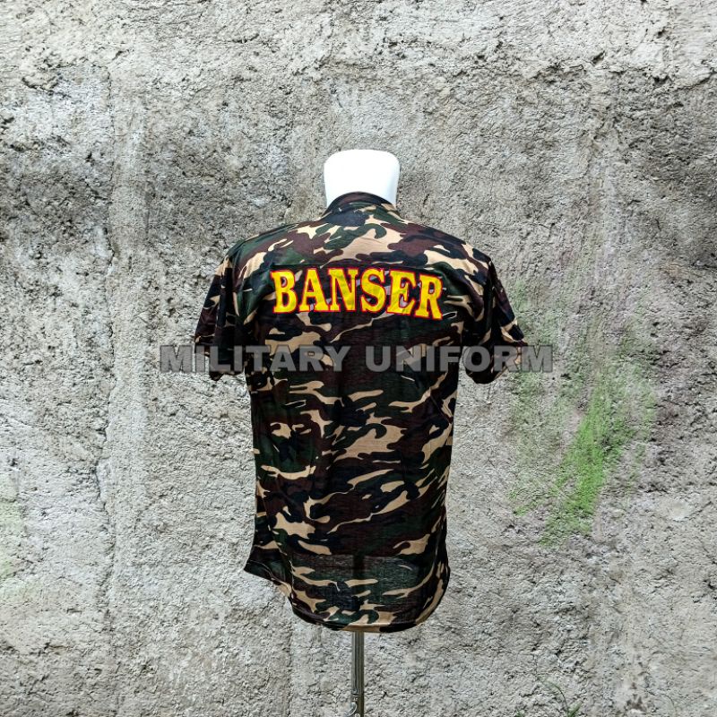 kaos banser pendek kaos oblong loreng Banser sablon