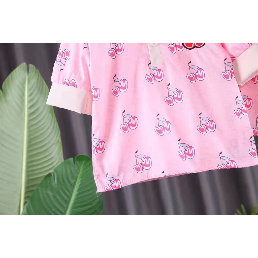 Setelan Anak Perempuan Import/Setelan Kaos Anak Perempuan uisa1-4th