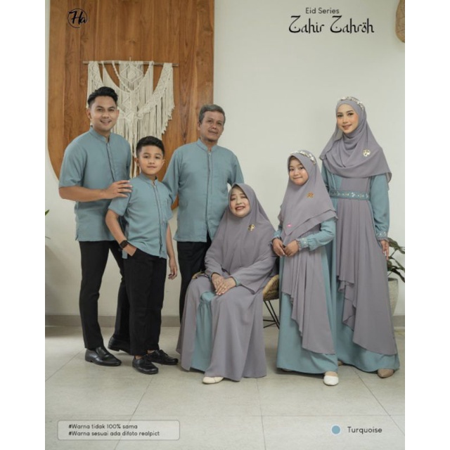Moslem Ori Eid Series Couple Family Set Sarimbit Zahir Zahroh By Hasna Hijab (Open PO Ready Maret 20