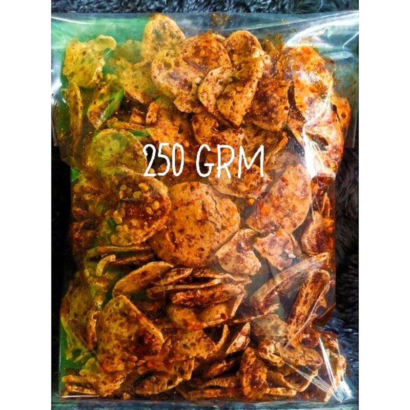 Basreng Keripik 250 grm pedas Daun jeruk