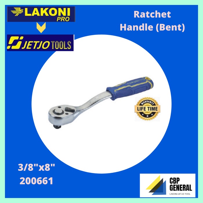 Shock Lakoni Pro Gagang Sock Handel Rachet 3/8"X8" Inch / Ratchet Handle