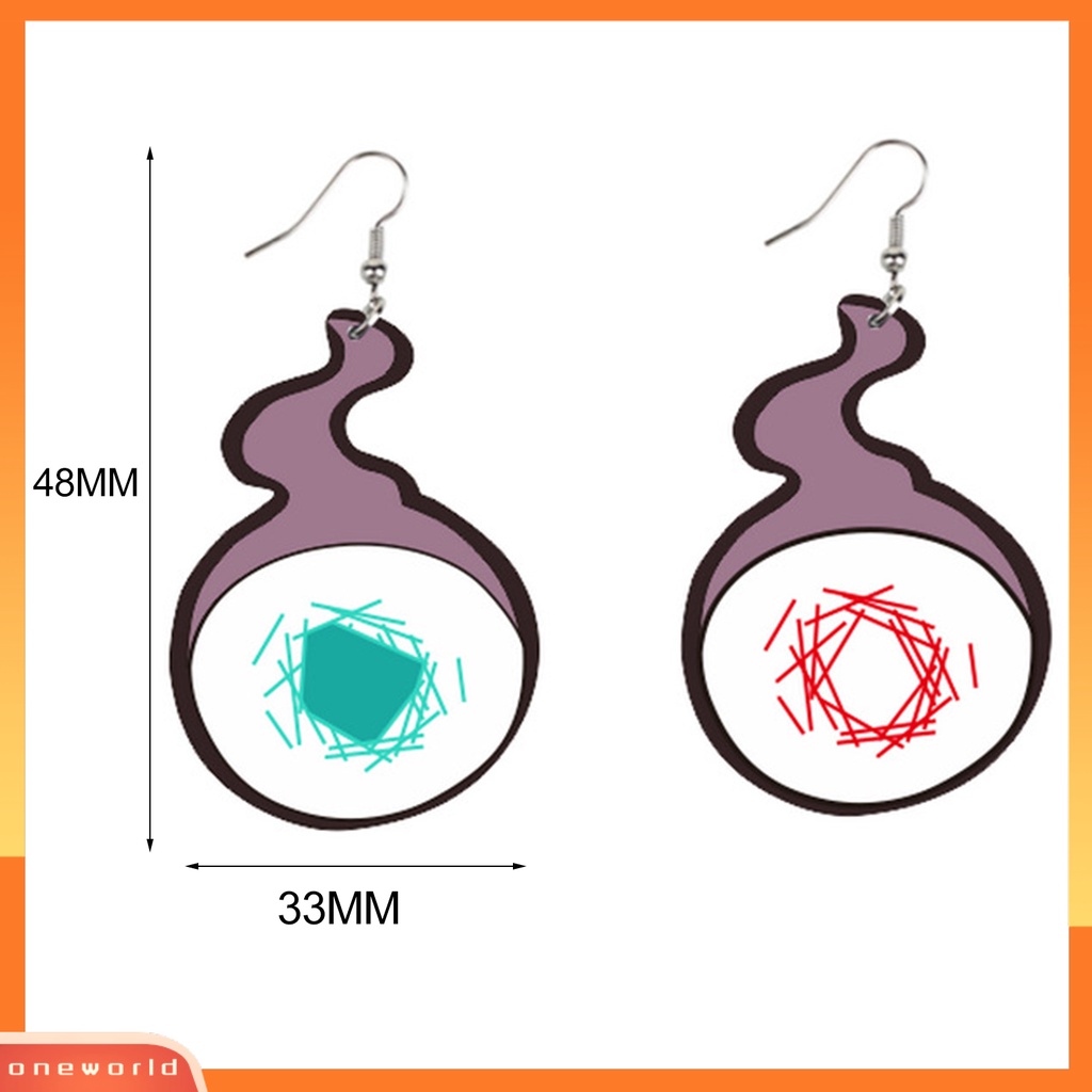 [WONE] 1pasang Gaya Anting Eye-catching Akrilik Kreatif Anime Toilet Terikat Hanako Kun Kait Telinga Untuk Kostum Cosplay Pesta Janjian