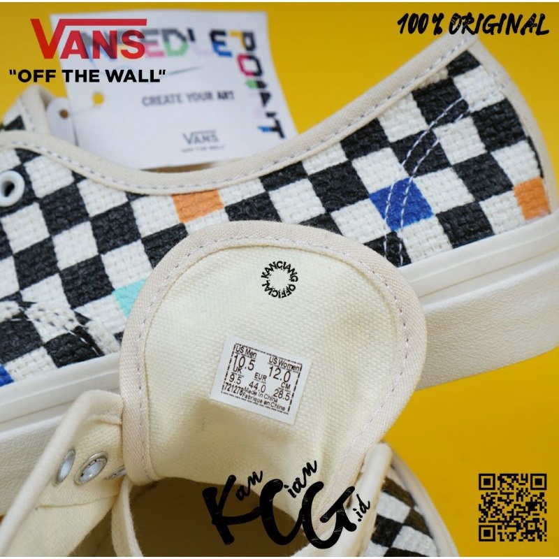 Vans Authentic Chekerboard Needle Point Original 100% Bnib