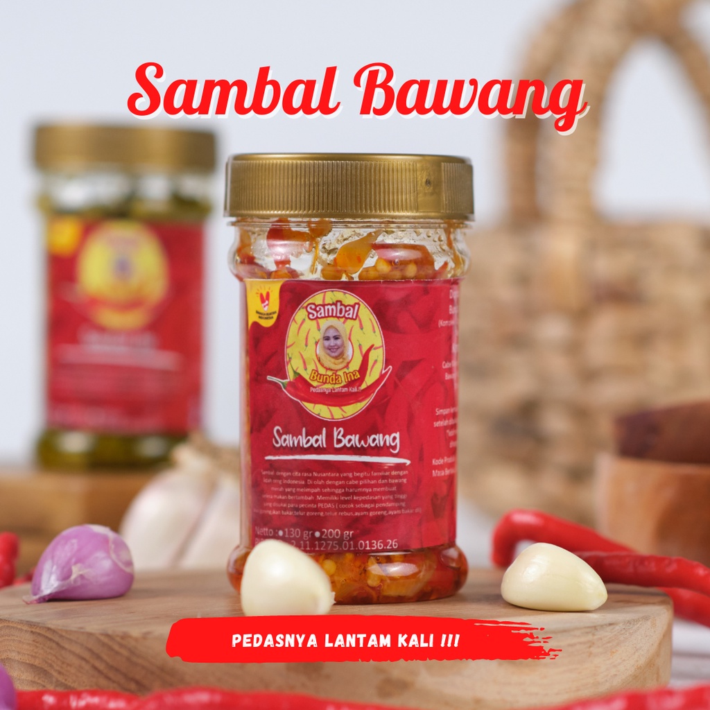 

Sambal Bawang Samosir Pedas Nikmat 130gr (Sambal Bunda Ina)