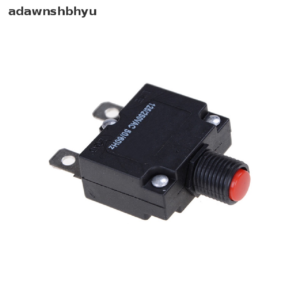 Adawnshbhyu 125/250VAC 15A Switch Push Reset Button Pemutus Arus Overload ProtectorPush Reset Tombol ID