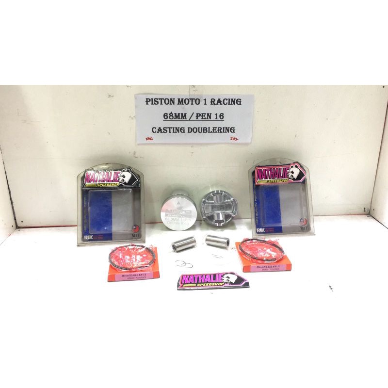 PISTON MOTO 1 RACING 68MM/PEN 16 CASTING DOUBLE RING