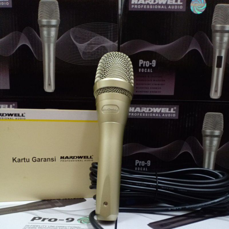 Microphone Mic Kabel HARDWELL PRO 9 New Mic Kabel Terbaik original