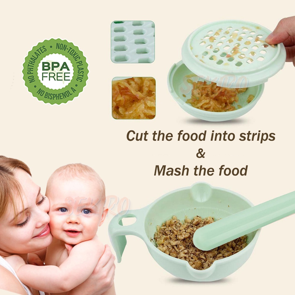 9 IN 1 Baby Food Maker Grinding Bowl Alat Pembuat Makanan Bayi Anak MPASI 9pcs BPA FREE