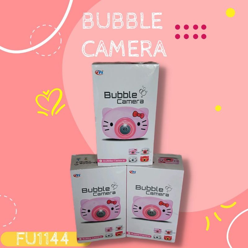 FU1144 MAINAN BUBBLE KAMERA/GELEMBUNG BUBBLE SABUN CAMERA LAMPU & MUSIK