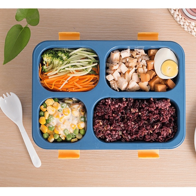 ANG KOTAK BEKAL TEMPAT MAKAN MODEL 2004 / LUNCH BOX BENTO FREE SENDOK