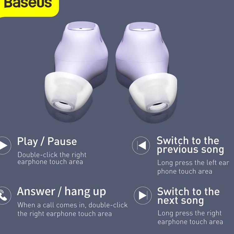 Chekout KIIP X Baseus Encok WM01 True Wireless Bluetooth Earphone Mini Earbuds TWS