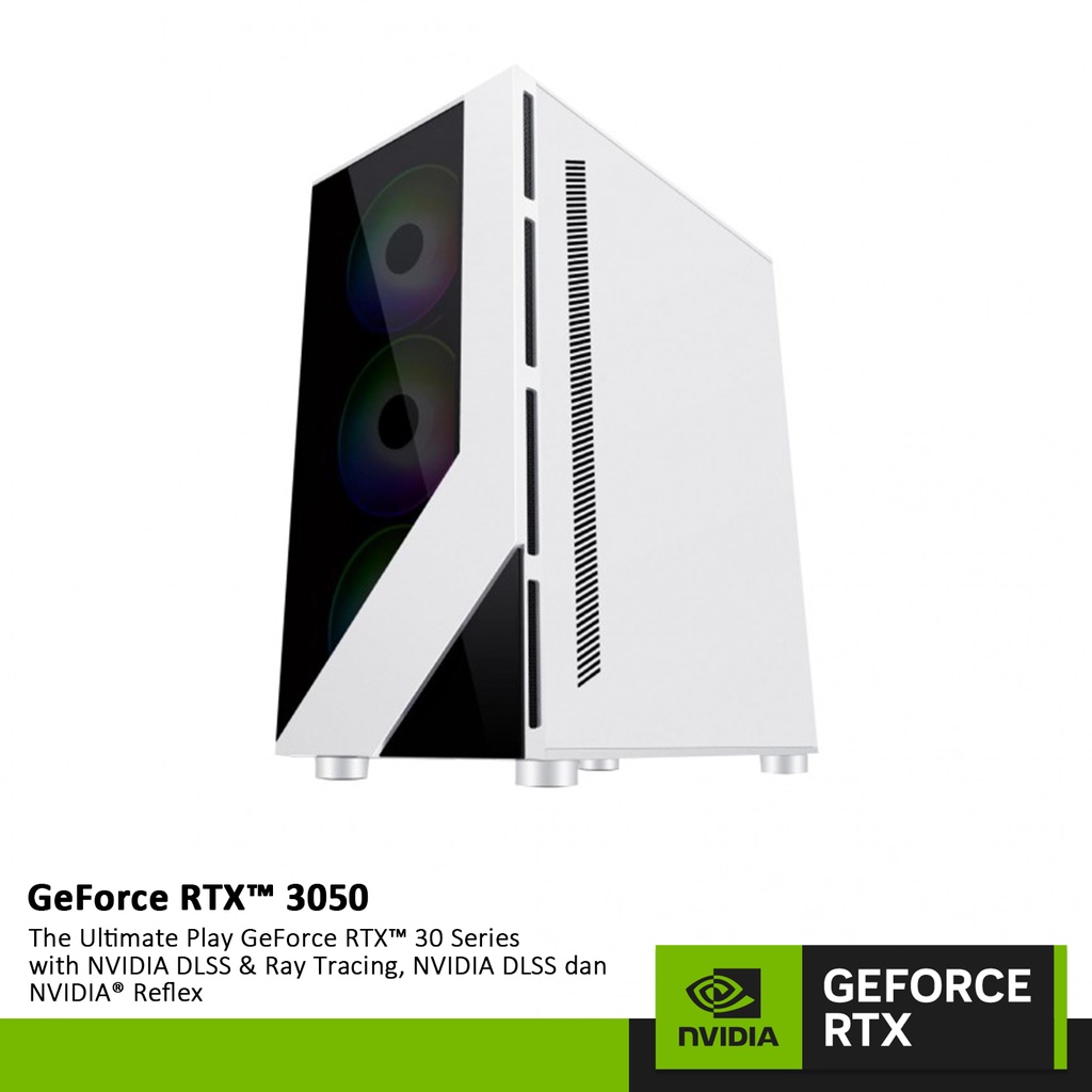 GEFORCE RTX™ PC | Intel Core i5 + GeForce RTX 3050 | WHITE LEVEL 5.10.1