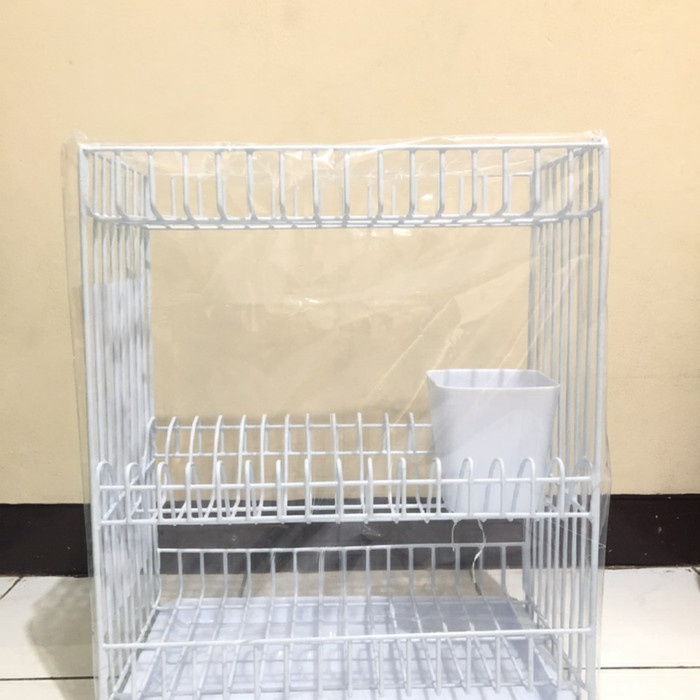 Rak Rak Piring 3 Susun Modelline+ Nampan+Tempat Sendok/Rak Piring Gantung