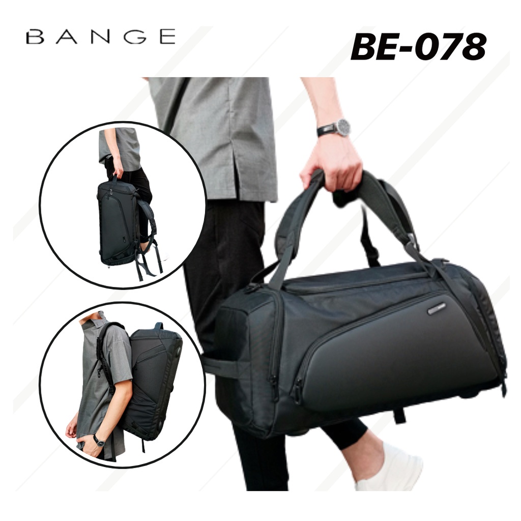 BANGE - TAS TRAVEL SPORT GYM BAG PRIA WANITA MULTIFUNGSI SELEMPANG OLAHRAGA IMPORT DUFFLE BE-078