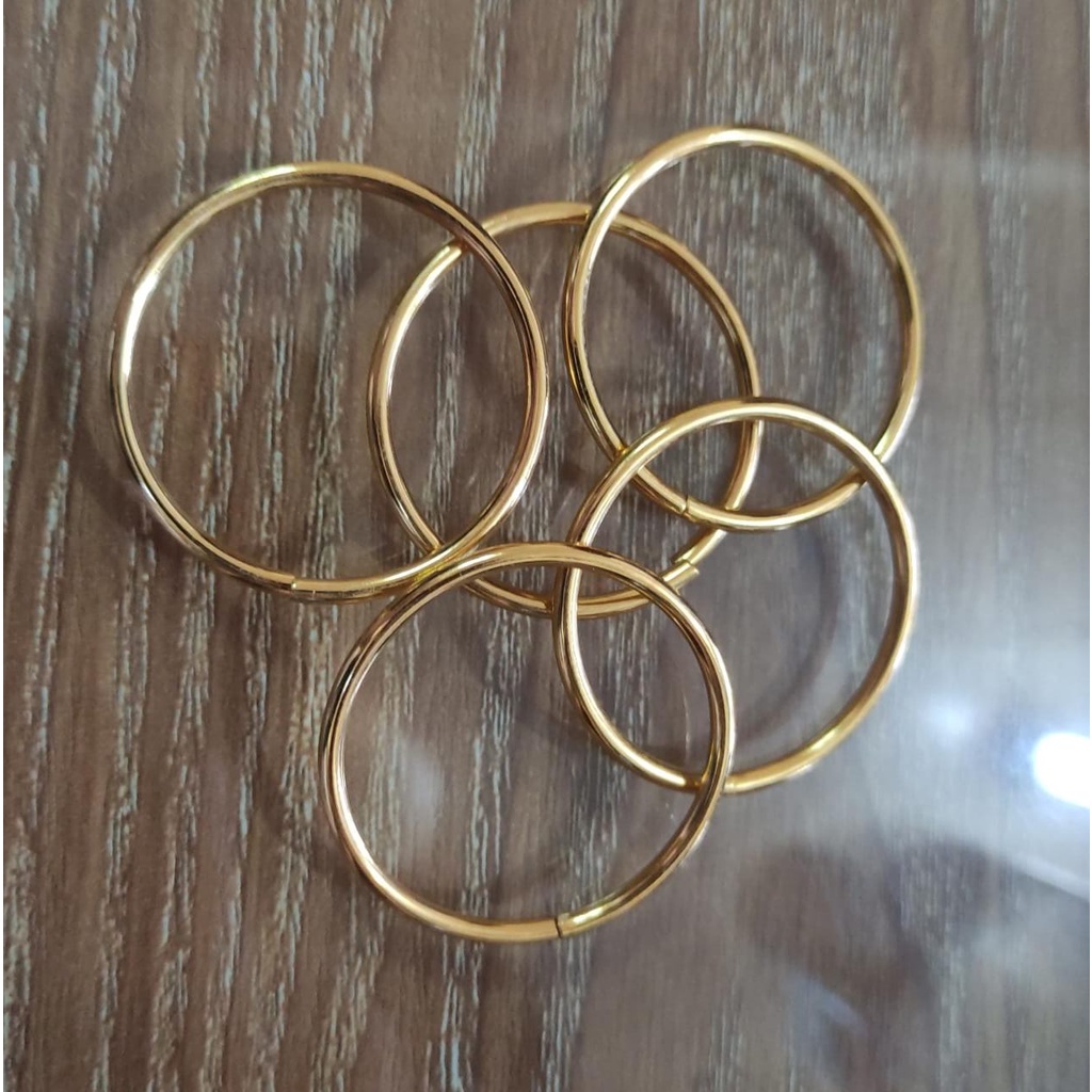 RING BULAT O UKURANG 3,5CM WARNA GOLD HARGA PER 60PCS / 5 LUSIN