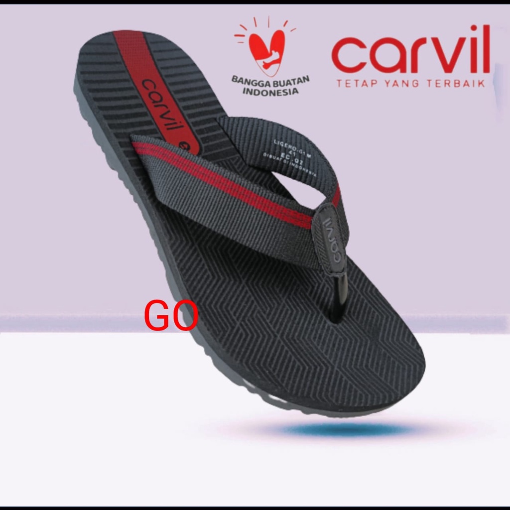 Gos CARVIL Sandal 39-43 Jepit Cowok Anti Selip Ant ORIGINAL keren Sandal Jepit Pria CARVIL Anti Air Ringan AwetTerbaru