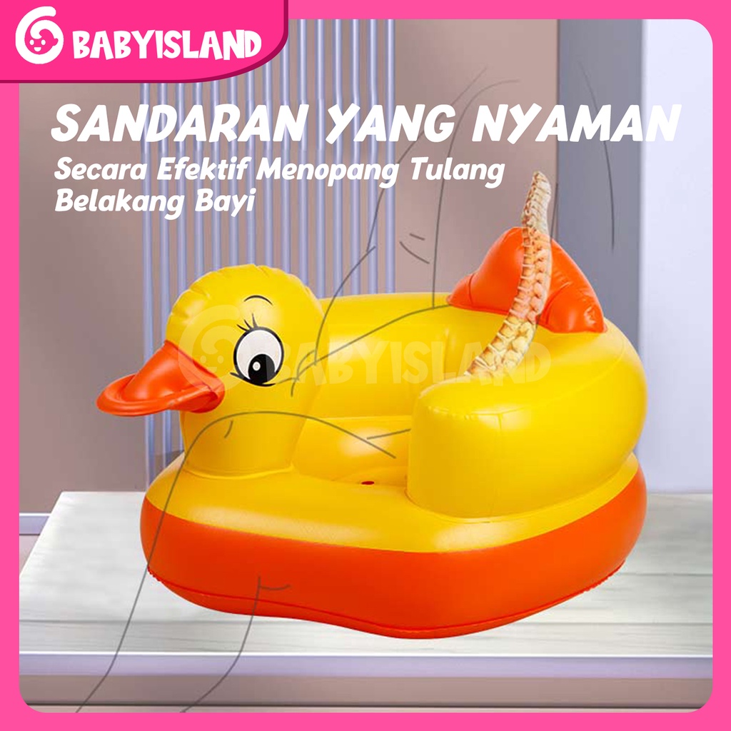 Sofa Tiup Bayi Kursi Tiup Belajar Duduk Bebek Musik Bisa untuk Mandi Dan Pelampung