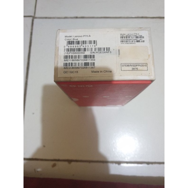 Kardus bekas hp lenovo P70