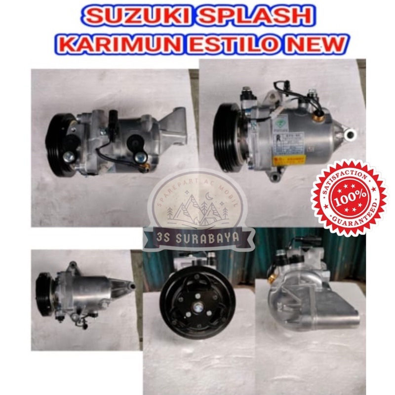 Kompresor Splash Karimun Estilo New Ac Mobil