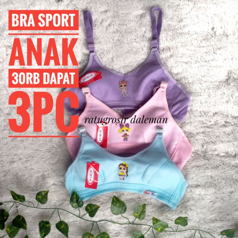 PAKET BRA SPORT ANAK ABG SD SMP BELAJAR PAKAI BRA BH
