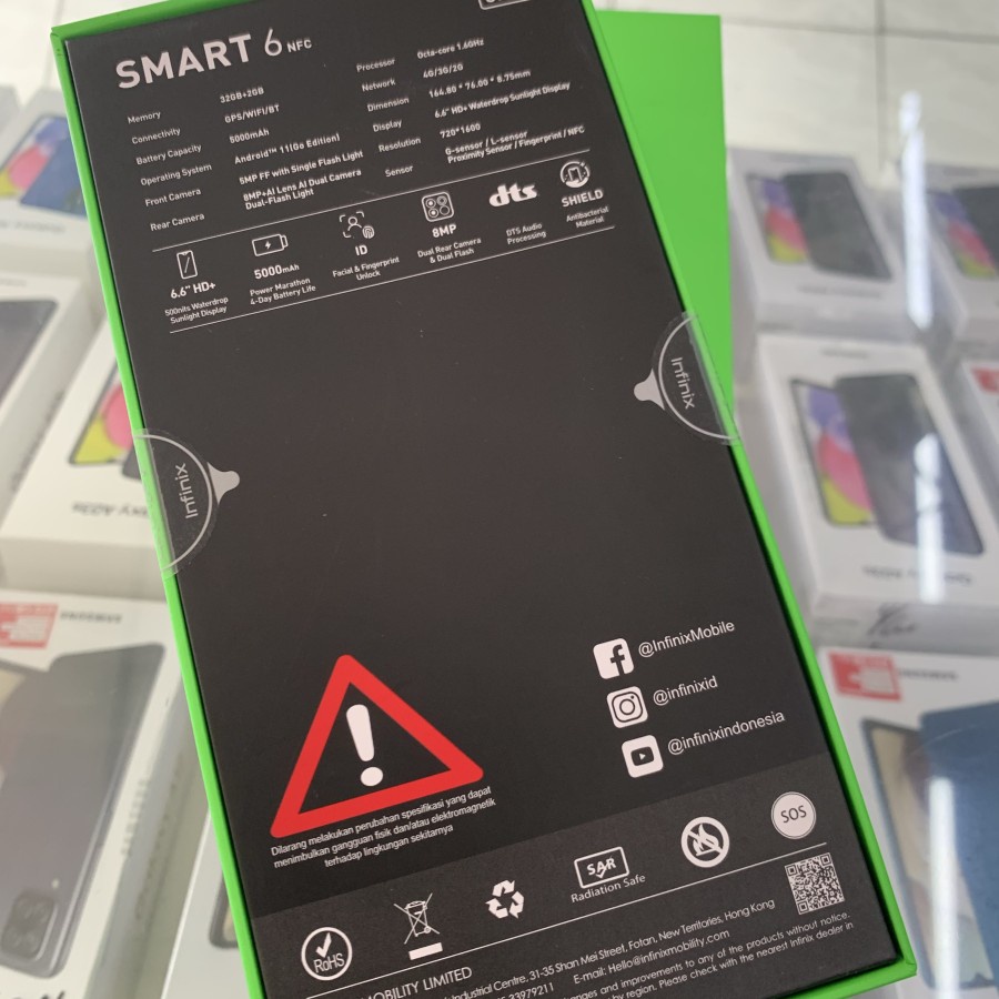 Infinix Smart 6 NFC 2/32 GB Garansi Resmi