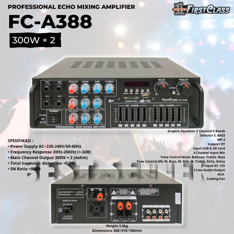 Amplifier Firstclass FC A 388 Original FIRSTCLASS FC A388