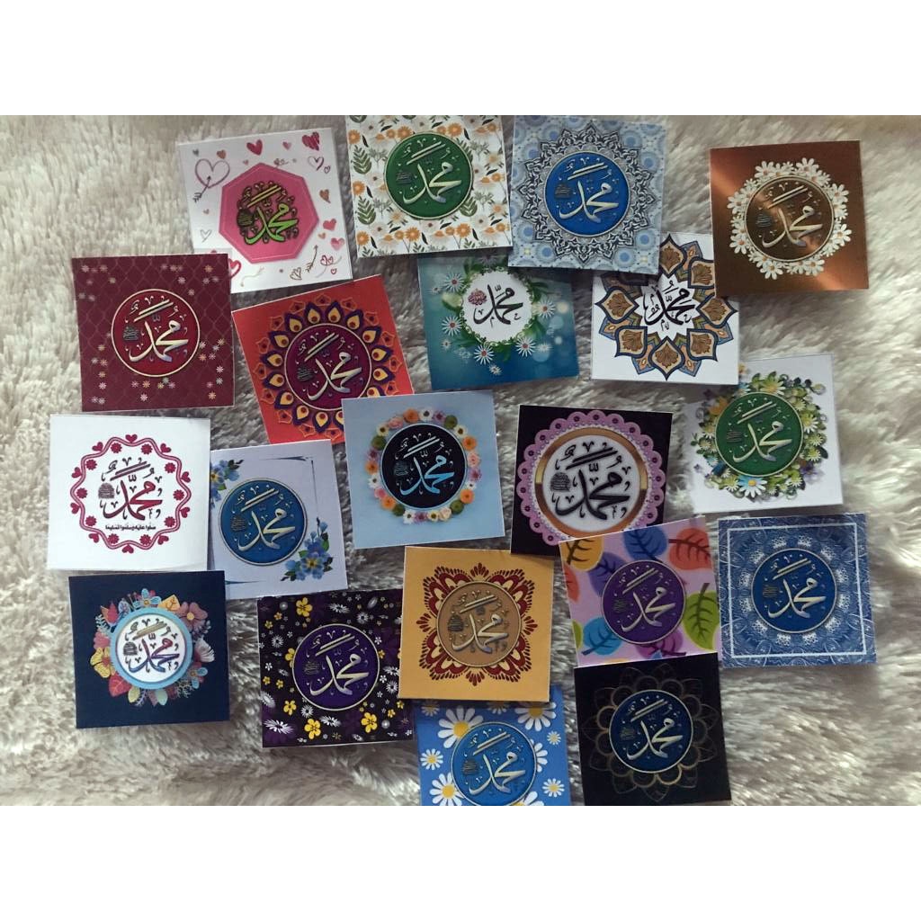 

Sticker aesthetic lafadz Nabi Muhammad SAW.