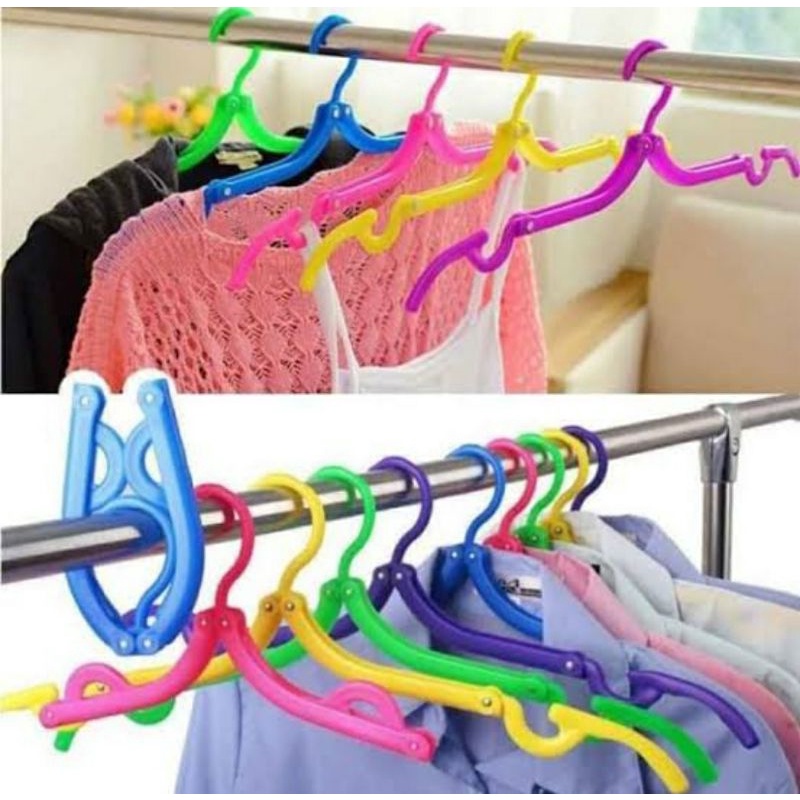 Hanger Baju Lipat Jemuran Portable Gantungan Jemuran Menara Hanger Baju Fleksible