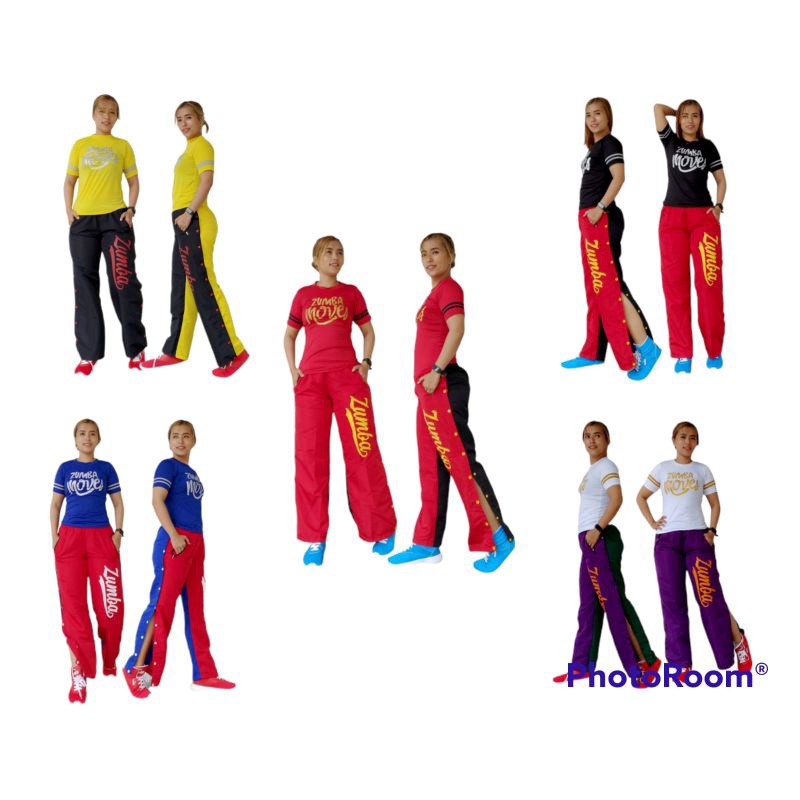 Set Olahraga Wanita Lengan pendek | Pakaian Senam Zumba