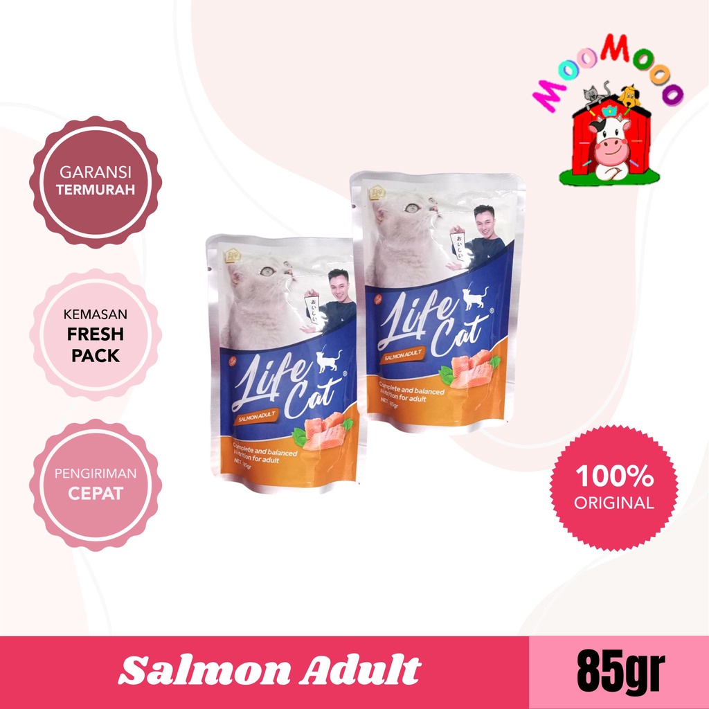 Makanan Kucing Life Cat 85gr All Varian - Lifecat Sachet